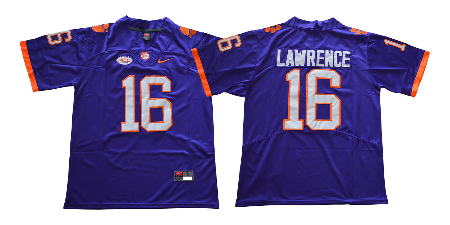 Clemson Tigers 16 Purple