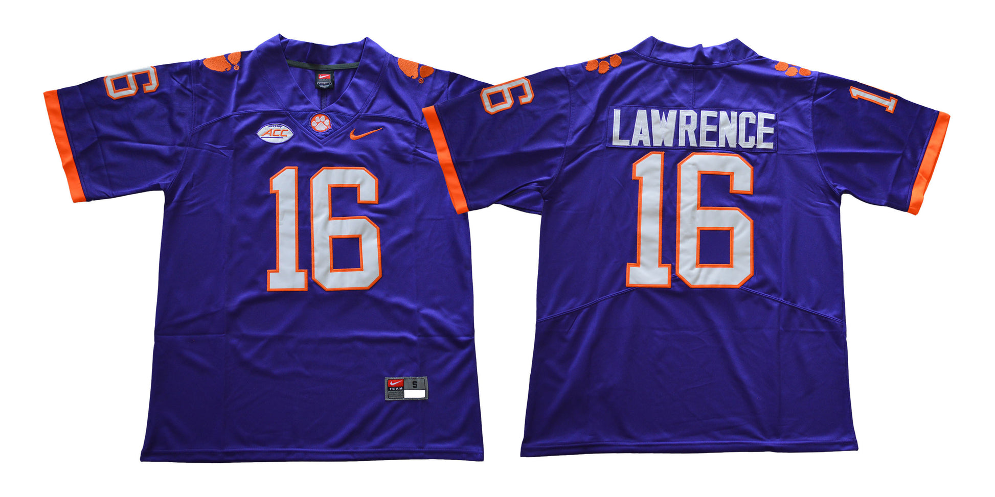 Clemson Tigers 16 Purple