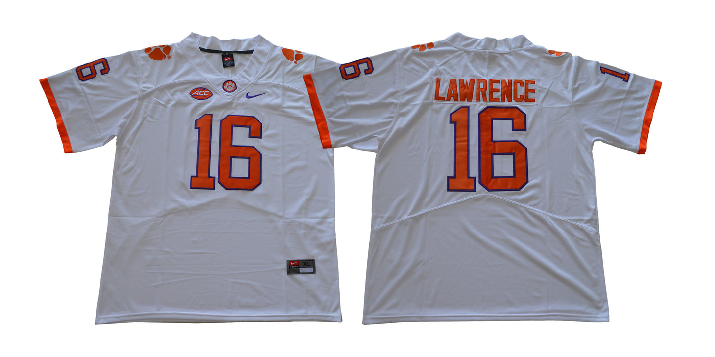 Clemson Tigers 16 White