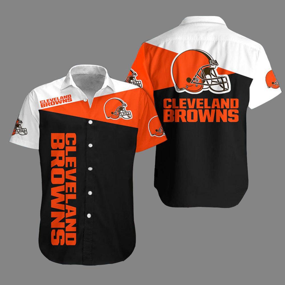 Cleveland Browns Hawaiian Shirt Classic Block Design 446852
