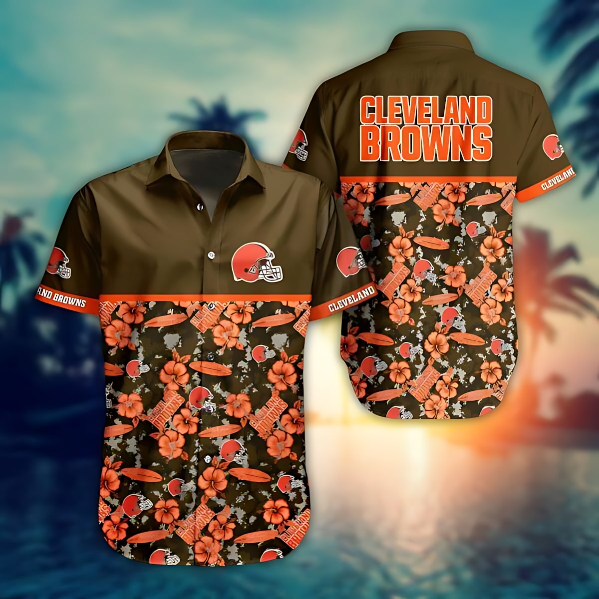 Cleveland Browns Floral Hawaiian Shirt 254657