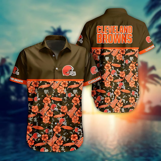 Cleveland Browns Floral Hawaiian Shirt 254657