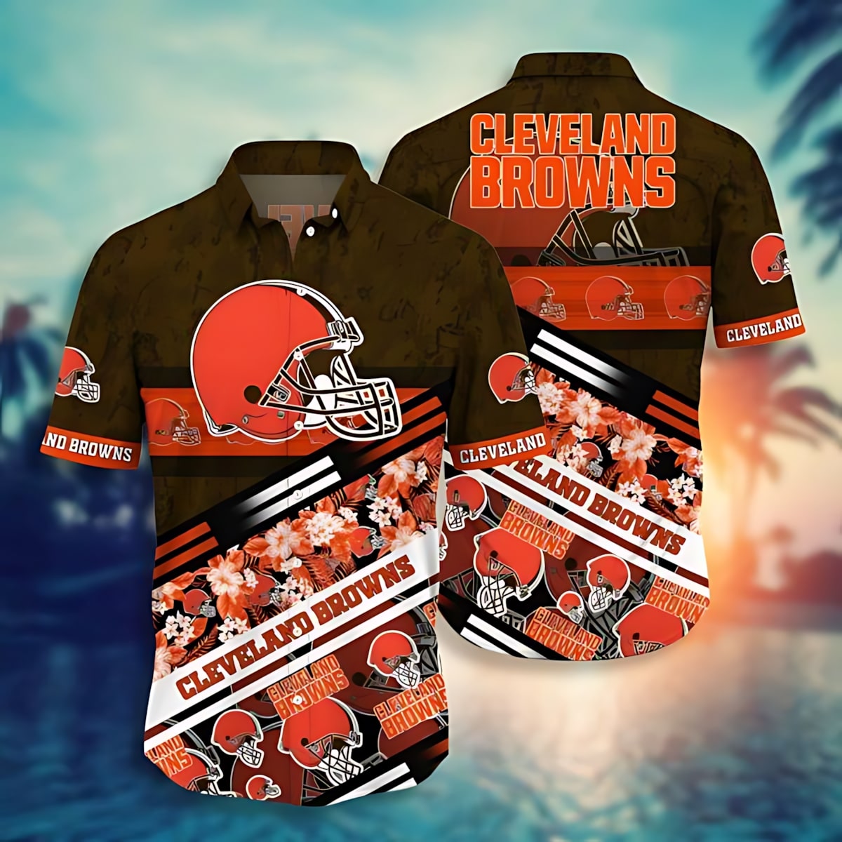 Cleveland Browns Floral Hawaiian Shirt 641096