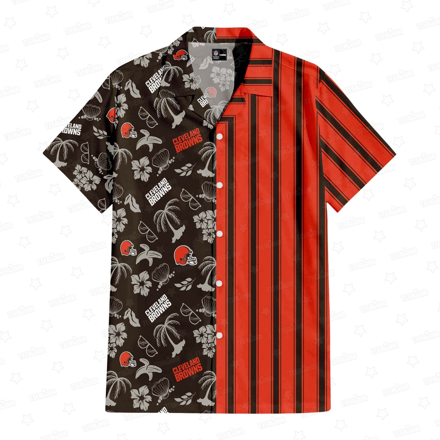 Cleveland Browns Hawaiian Shirt Ocean Breeze Design 475302