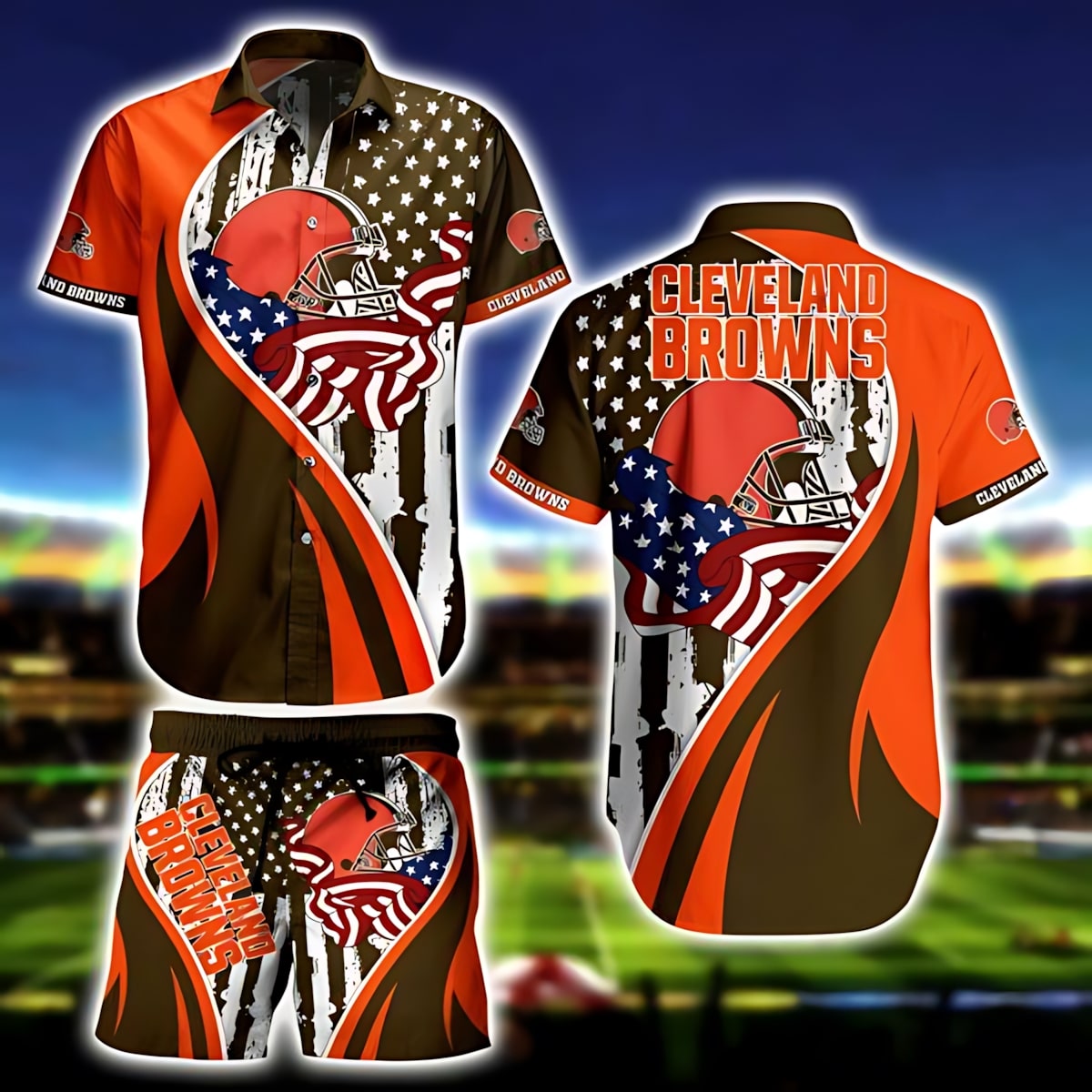 Cleveland Browns Hawaiian Shirt Patriot Pride Design 706372