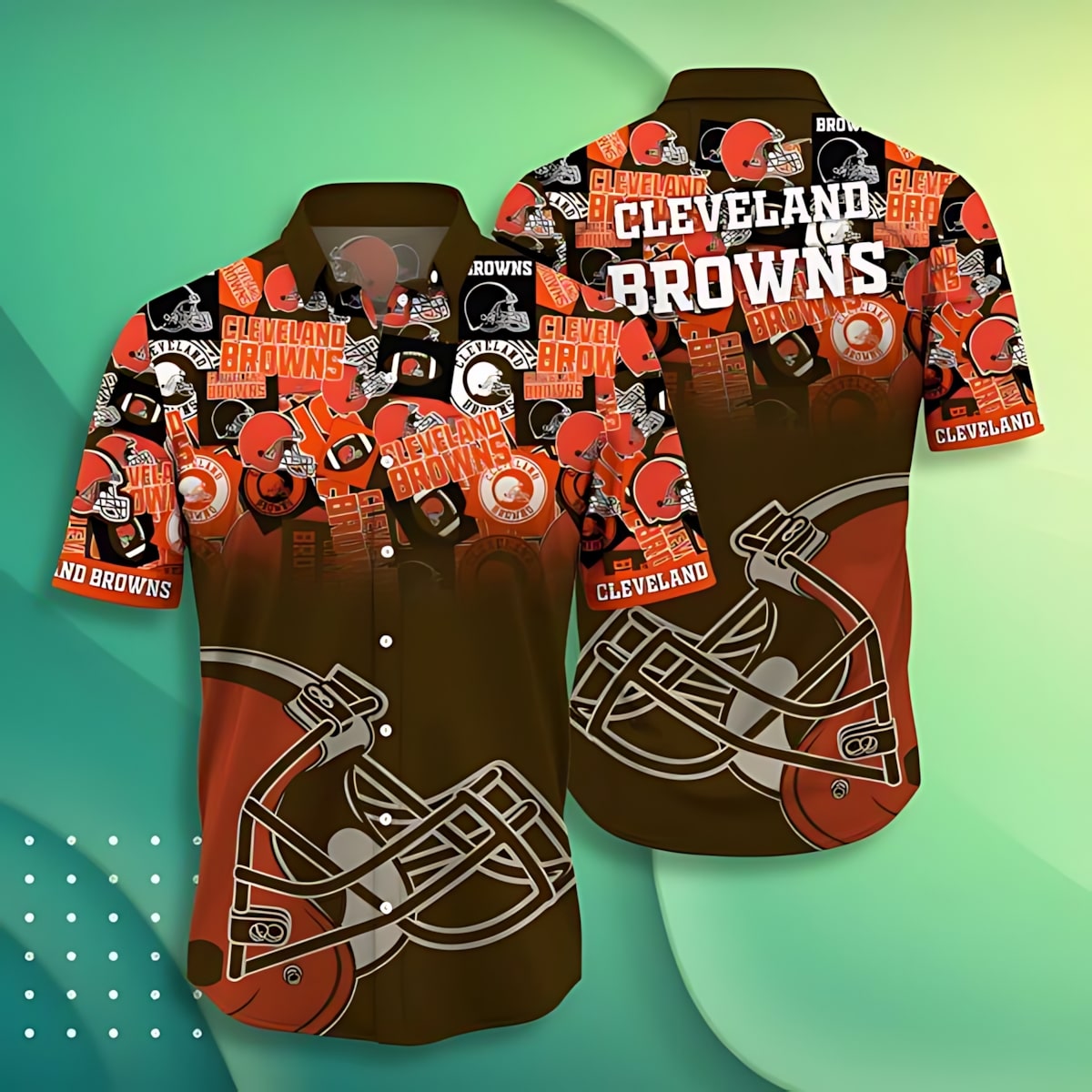 Cleveland Browns Hawaiian Shirt Team Spirit Collage Design
