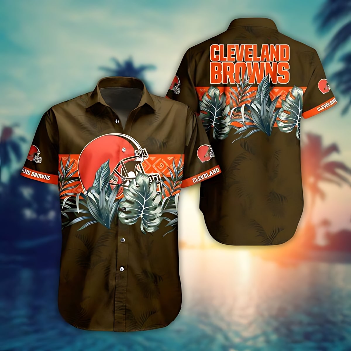 Cleveland Browns Hawaiian Shirt Tropical Jungle Design 527260