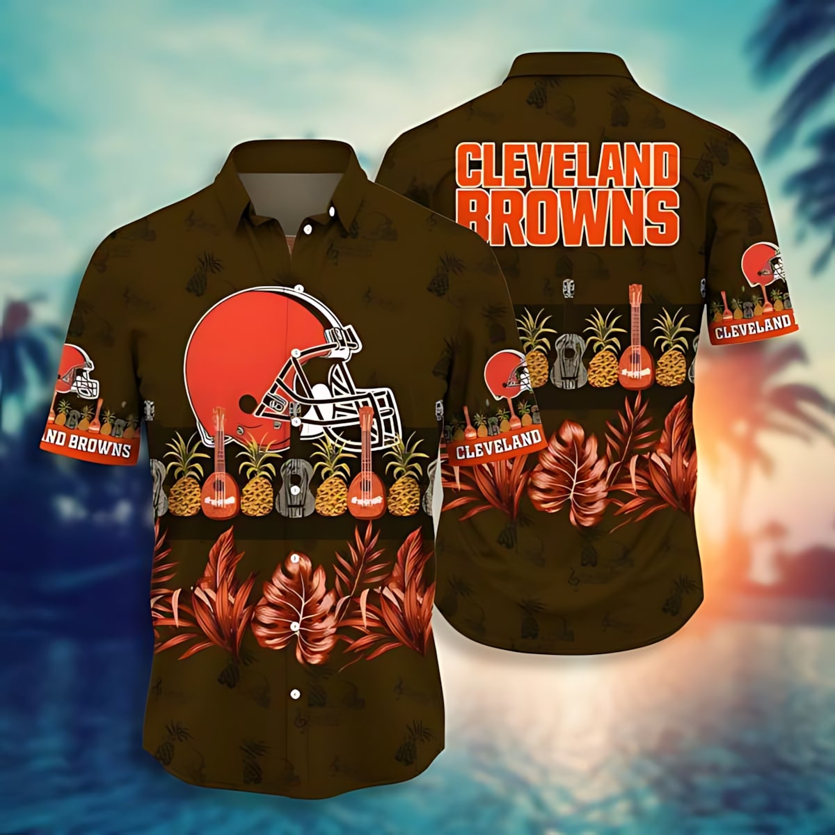 Cleveland Browns Hawaiian Shirt Tropical Paradise Design 847710