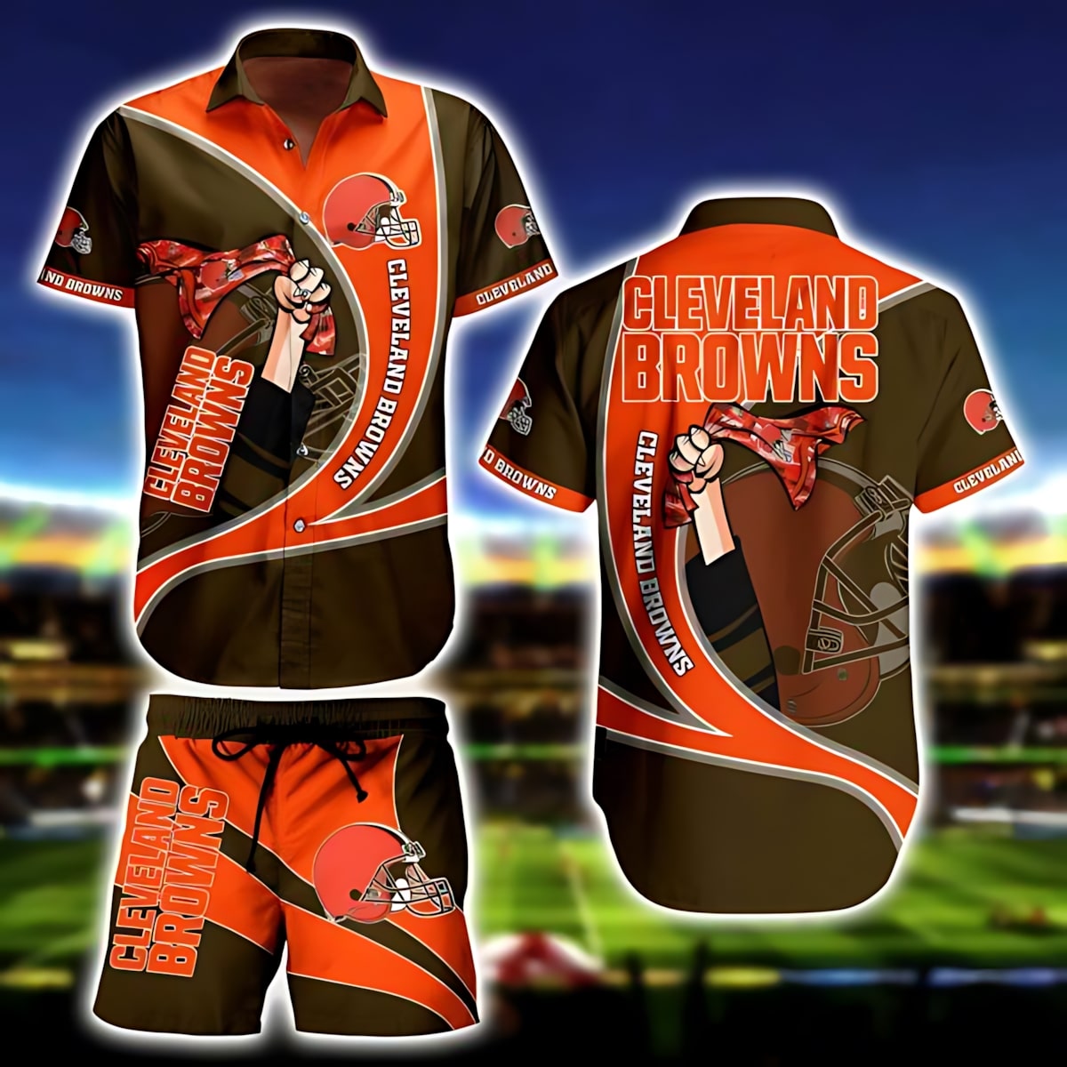 Cleveland Browns Hawaiian Shirt Victory Flex Design 236986