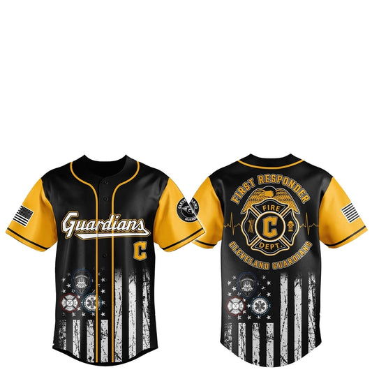 Cleveland Guardians First Responders 2025 Baseball Jersey Jogger Hat - Grishko.com