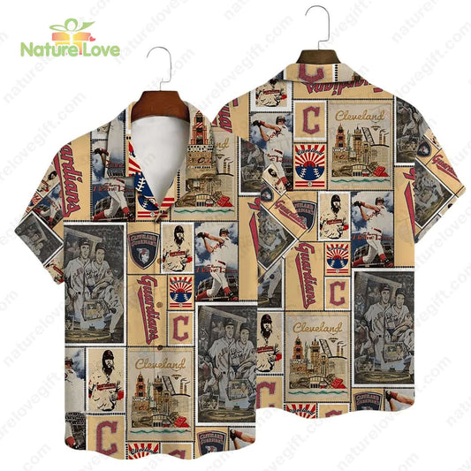 Cleveland Guardians Legends Baseball MLB Vintage Hawaiian Shirt