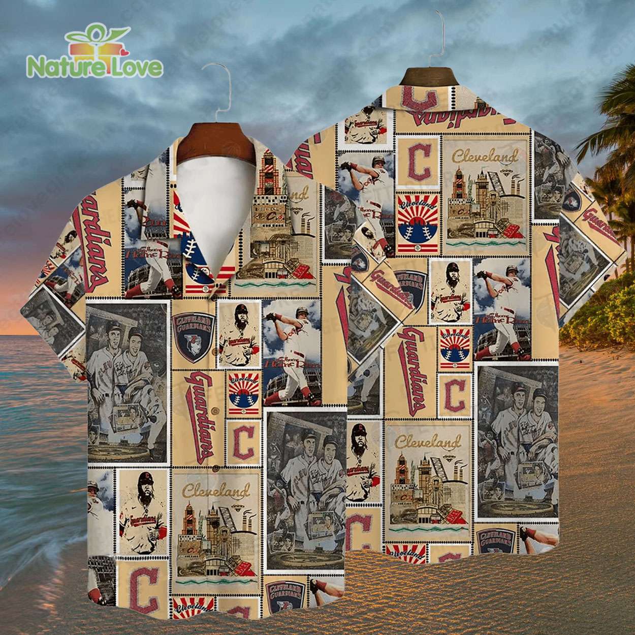 Cleveland Guardians Legends Baseball MLB Vintage Hawaiian Shirt