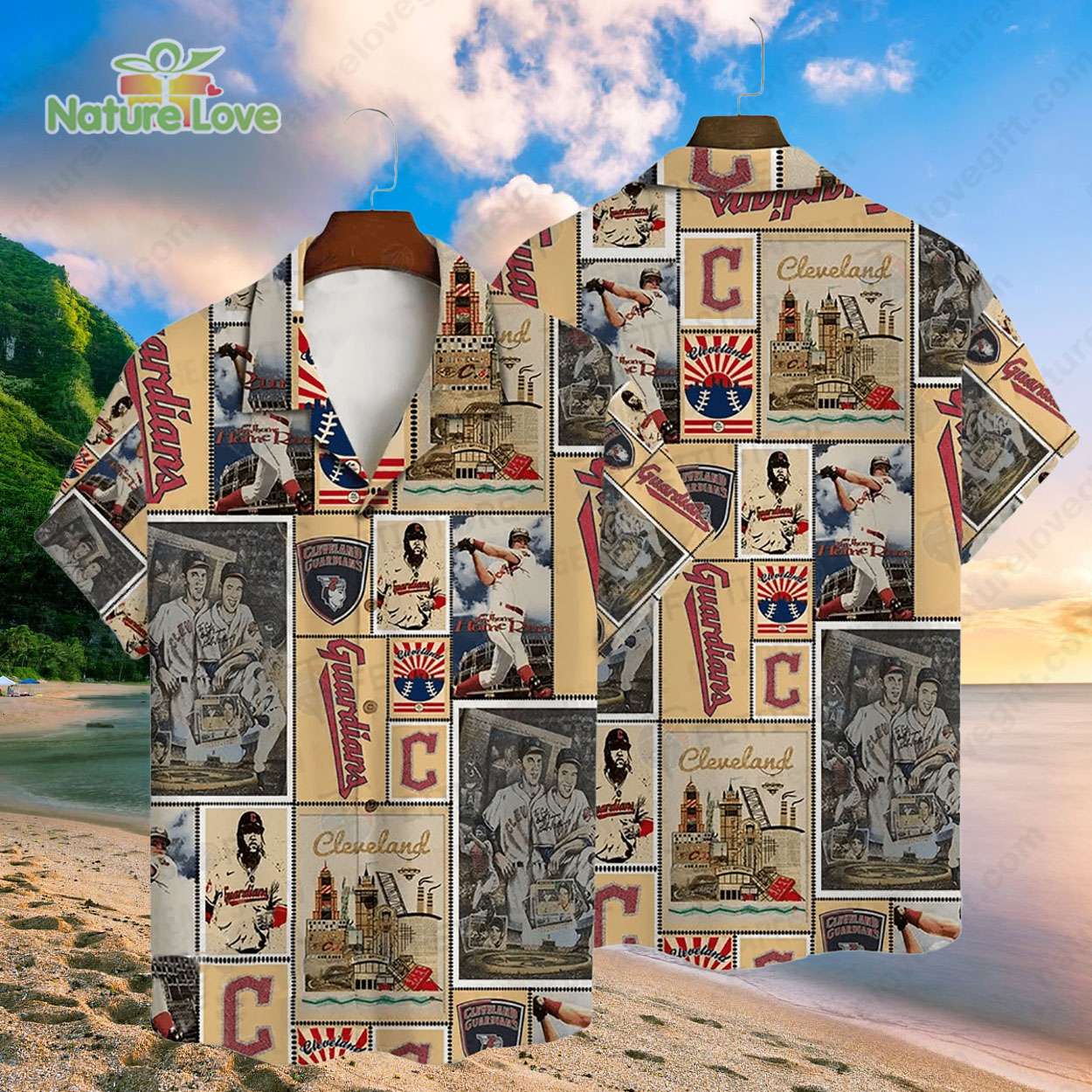 Cleveland Guardians Legends Baseball MLB Vintage Hawaiian Shirt