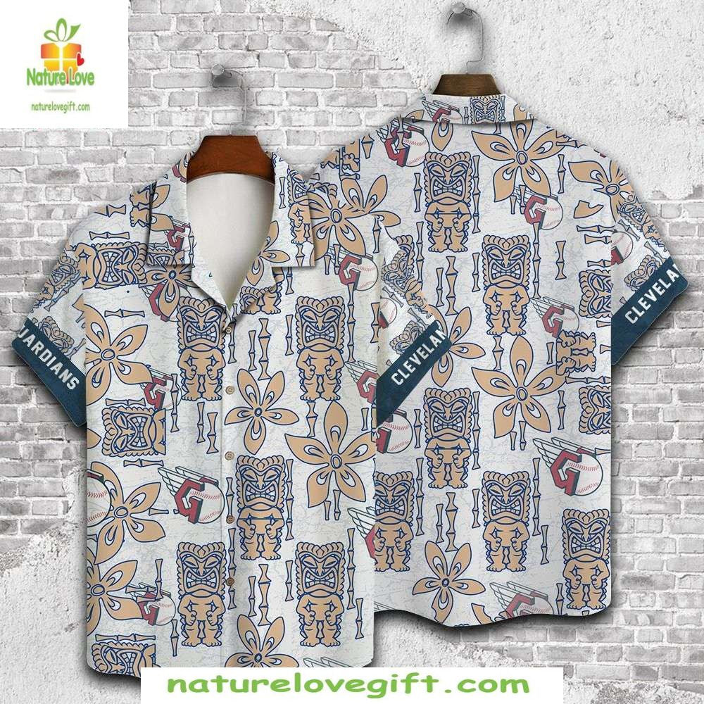 Cleveland Guardians MLB Hawaiian Shirt Vintage Totem Aloha Baseball Apparel