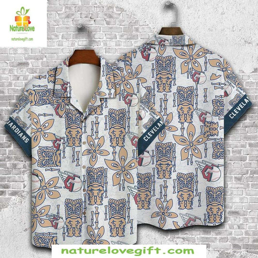 Cleveland Guardians MLB Hawaiian Shirt Vintage Totem Aloha Baseball Apparel