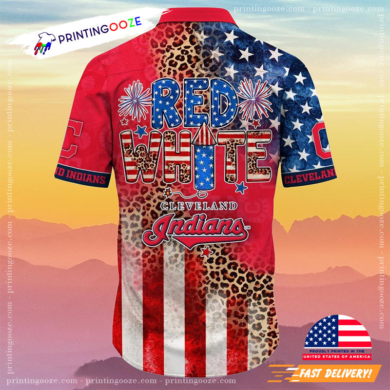 Cleveland Indians MLB 4th Of July Independence Day Hawaiian Shirt