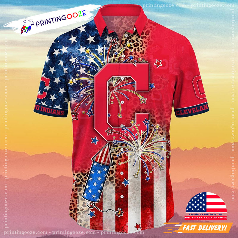 Cleveland Indians MLB 4th Of July Independence Day Hawaiian Shirt