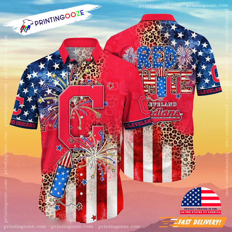 Cleveland Indians MLB 4th Of July Independence Day Hawaiian Shirt