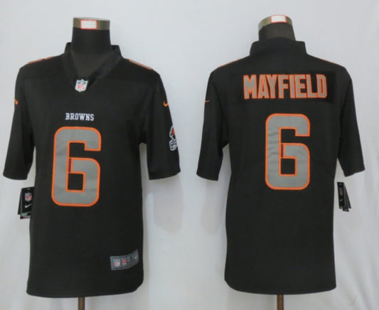 Cleveland Browns 6 Mayfield Impact Limited Black Jersey
