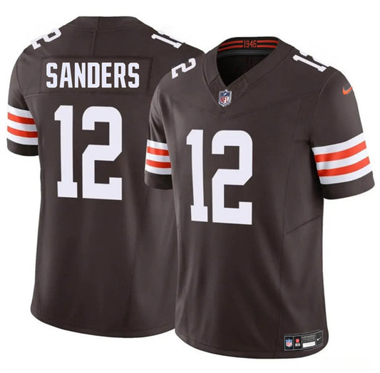 Cleveland Browns #12 Shedeur Sanders Brown 2025 Draft F.U.S.E. Vapor Limited