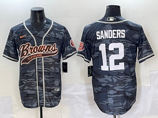 Cleveland Browns #12 Shedeur Sanders Collaboration Style 3