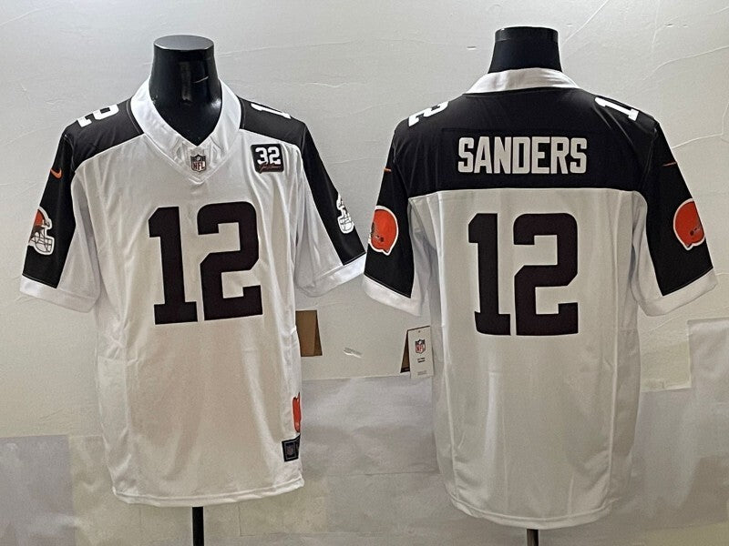 Cleveland Browns #12 Shedeur Sanders Retro V3 Style 2