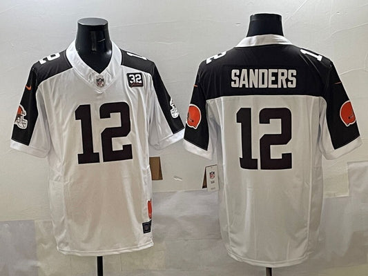 Cleveland Browns #12 Shedeur Sanders Retro V3 Style 2