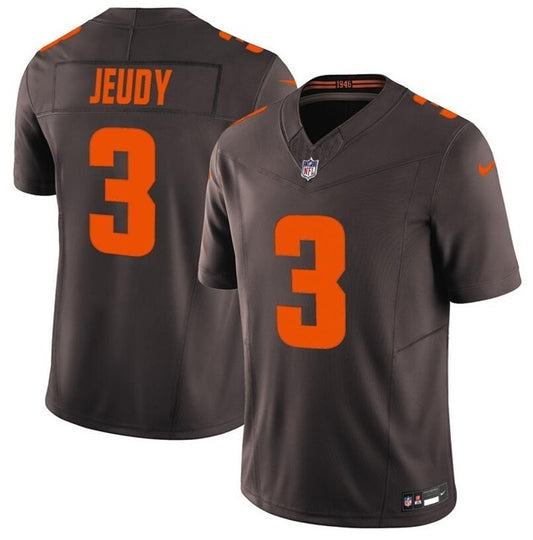 Cleveland Browns #3 Jerry Jeudy Brown 2025 F.U.S.E. 'Alpha Dawg Edition' Vapor