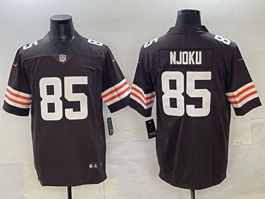 Cleveland Browns #85 David Njoku Retro Adult