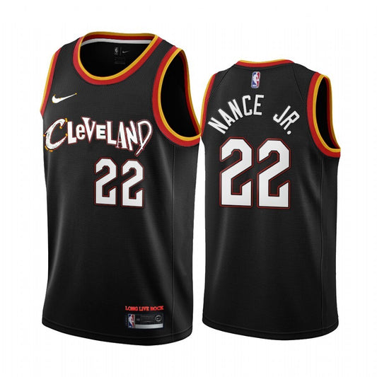 Cleveland Cavaliers #22 Larry Nance 21 City Black