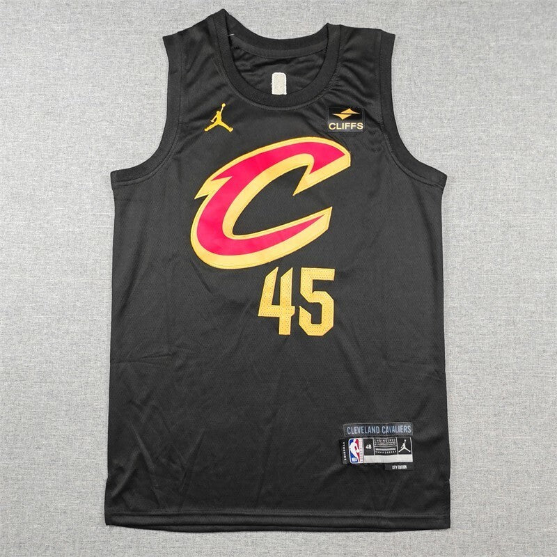 Cleveland Cavaliers #45 Donovan Mitchell Cavaliers 45 Black s-xxl Style 2