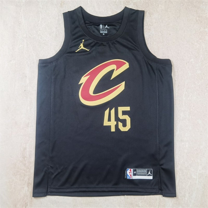 Cleveland Cavaliers #45 Donovan Mitchell Hot Press Cavaliers Style 2