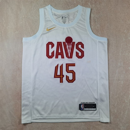 Cleveland Cavaliers #45 Donovan Mitchell Hot Press Cavaliers Style 6