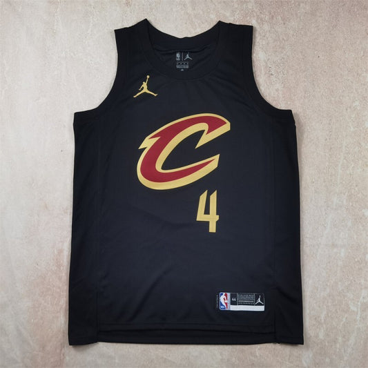 Cleveland Cavaliers #4 Mobley Hot Press Cavaliers Style 2