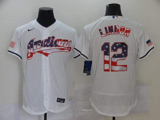 Cleveland Guardians #12 Francisco Lindor Elite Adult