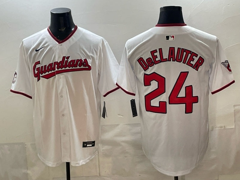 Cleveland Guardians #24 Deelauter Indians Adult
