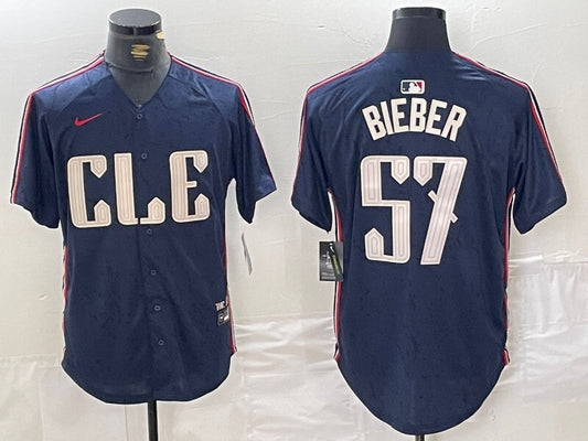 Cleveland Guardians #57 Shane Bieber Indians City Style 10