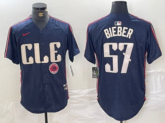 Cleveland Guardians #57 Shane Bieber Indians City Style 6