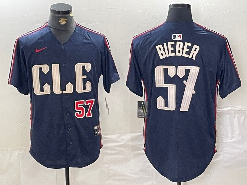 Cleveland Guardians #57 Shane Bieber Indians City Style 8
