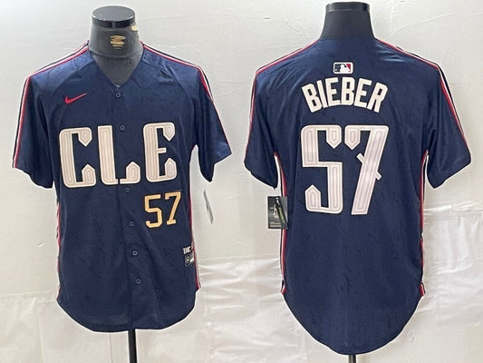 Cleveland Guardians #57 Shane Bieber Indians City Style 9