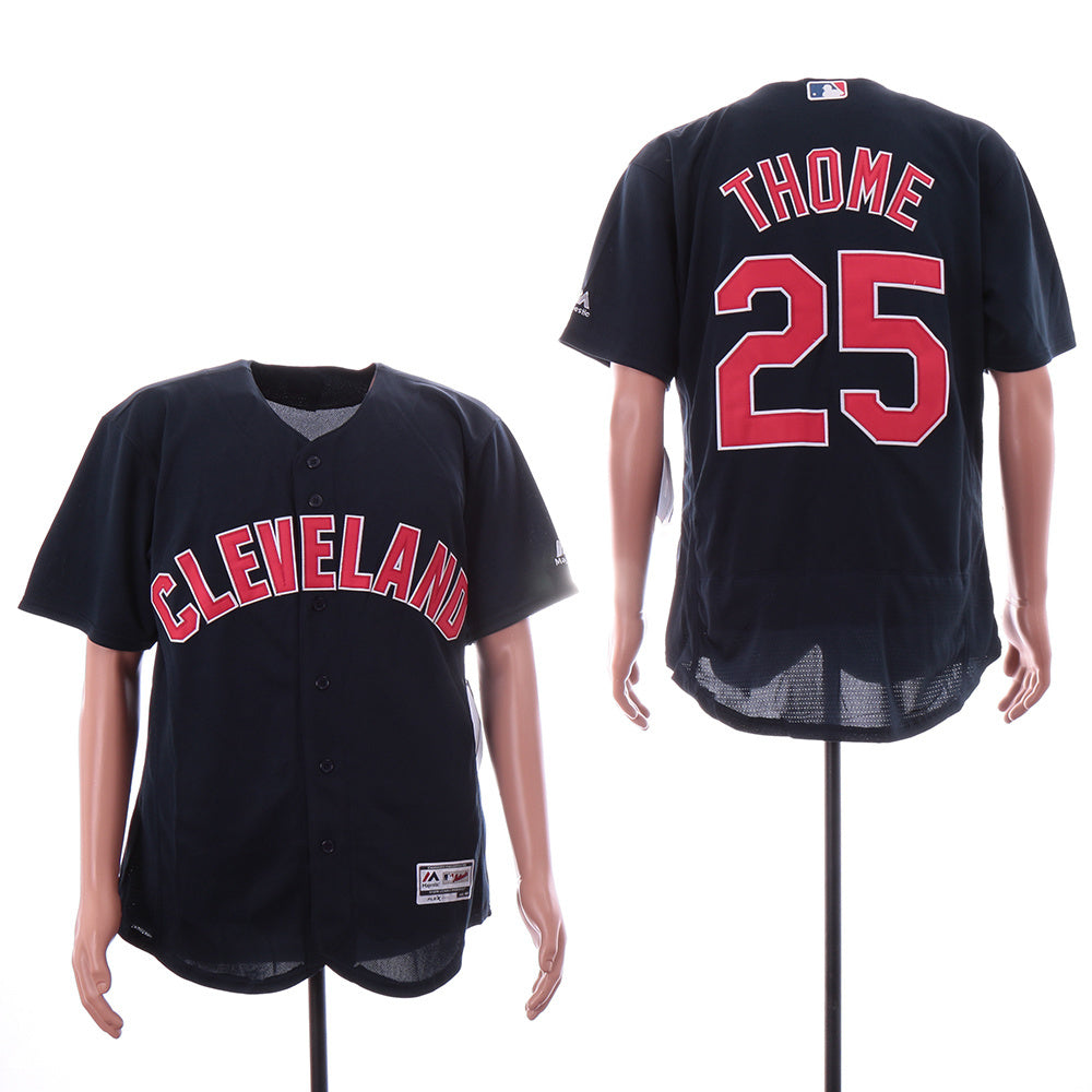 Cleveland Indians #25 Jim Thome Indians 25 Blue Elite