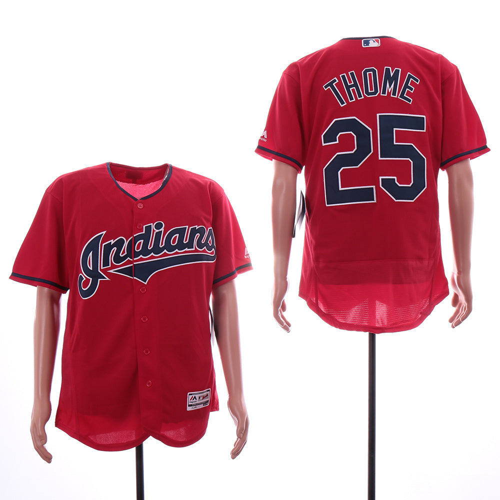 Cleveland Indians #25 Jim Thome Indians 25 Red Elite