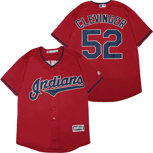 Cleveland Indians #52 Mike Clevinger Indians 52 Red Elite