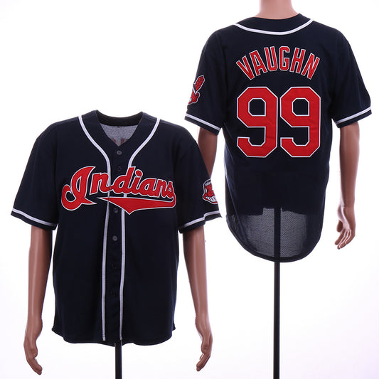 Cleveland Indians #99 Rick Vaughn Indians 99 Blue Retro