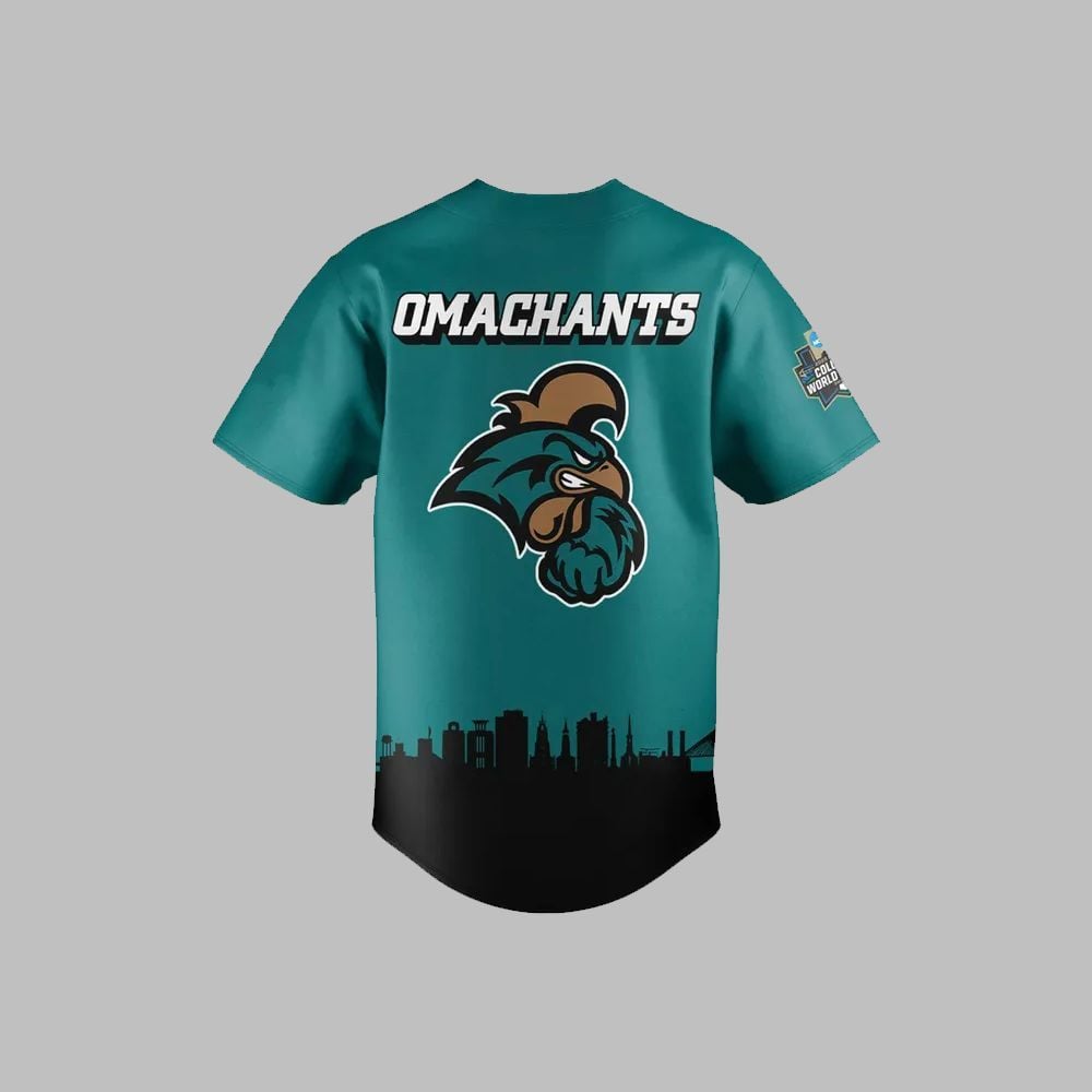Coastal Carolina Baseball College World Series 2025 Omachants Jersey - Grishko.com