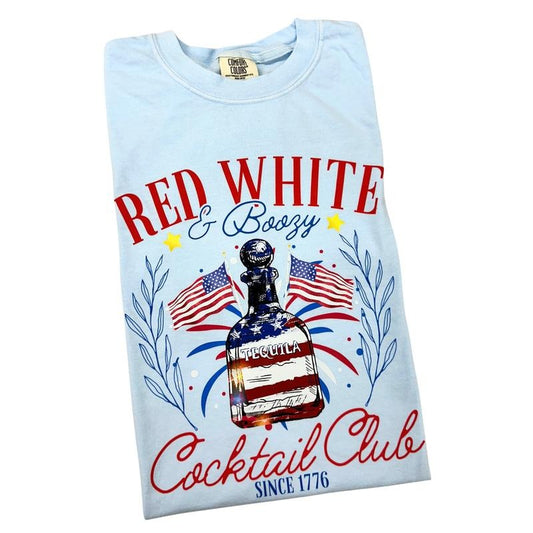 Cocktail USA Social Club Comfort Colors T-Shirt Hoodie, Sweatshirt | InkThreadWorks.com
