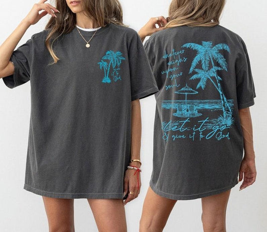Coconut Girl Christian T-Shirt, Ocean Inspired Style Beachy Tee, Jesus Tee, Hawaii T-Shirt Christian Merch Faith Based...