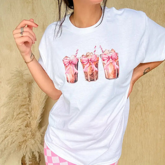 Coffee Bows Graphic Top