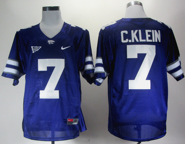 Collin Klein 7 Purple Purple big 12 Logo
