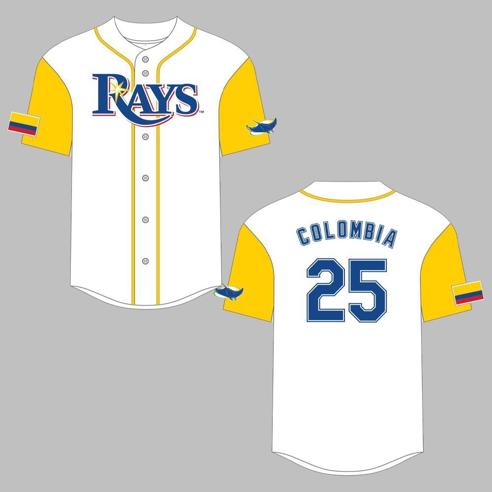 Rays Colombian Heritage Jersey 2025 Giveaway - Grishko.com